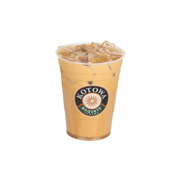 Iced caramel latte